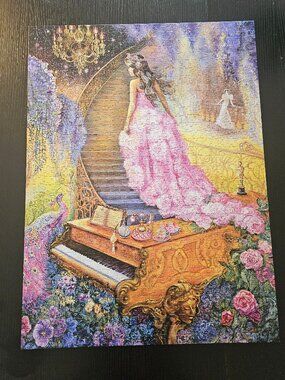2/$25 or 3/$30 Buffalo Puzzle 1000 pieces Melody in Pink by Josephine Wall
